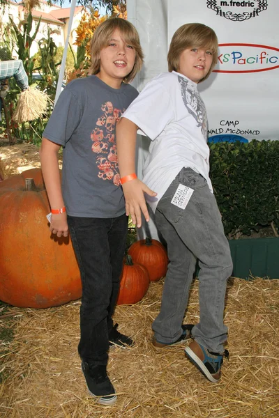 Dylan Sprouse y Cole Sprouse en el Camp Ronald McDonald 15º Carnaval Anual de Halloween Familiar. Wadsworth Great Lawn, Westwood, CA. 10-21-07 — Foto de Stock