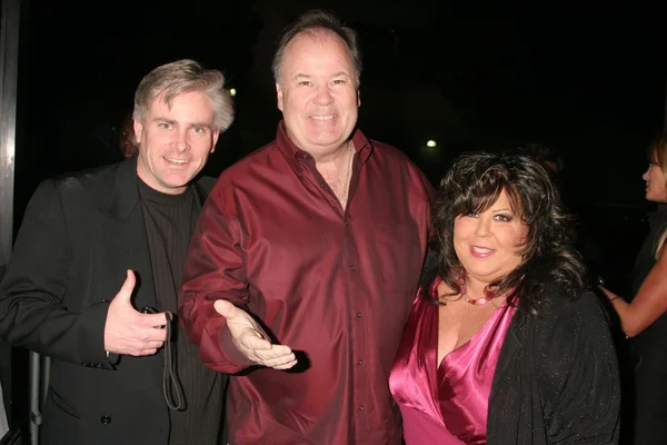 Dennis Haskins with Cher Rue and her husband — Stock Photo, Image