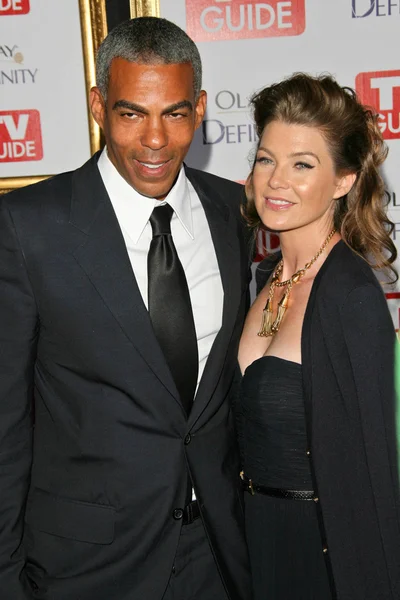 Christopher Ivery and Ellen Pompeo at the 2007 TV Guide Emmy After Party. Les Deux, Hollywood, CA. 09-16-07 — Stok fotoğraf