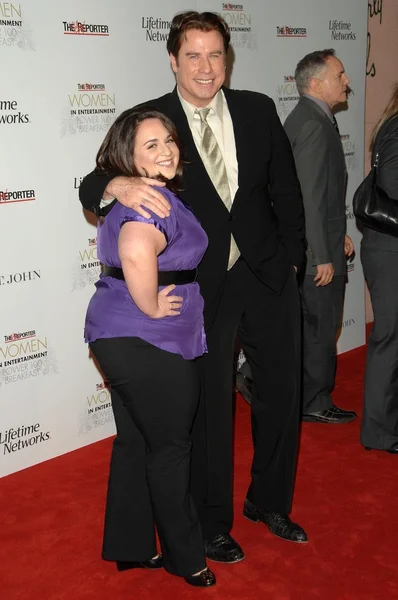 Nikki Blonsky ve John Travolta — Stok fotoğraf