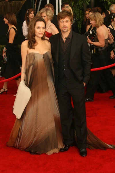 Angelina Jolie e Brad Pitt — Fotografia de Stock