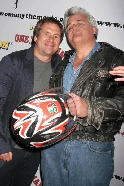 John Melendez and Jay Leno — Stockfoto