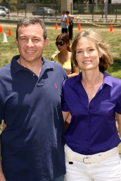 Robert A. Iger and Willow Bay — Stock Photo, Image