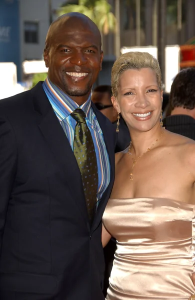 Terry Crews y su esposa Rebecca — Foto de Stock