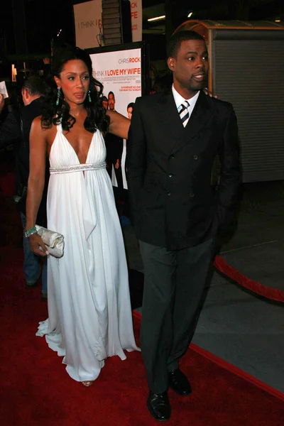 Malaak Compton and Chris Rock — Stock Photo, Image