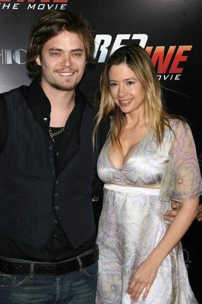 Christopher backus und mira sorvino — Stockfoto