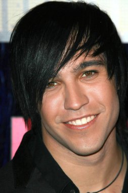 Fall Out Boy 2007 Mtv Video Müzik Ödülleri'nde gelen Pete Wentz. Palms Hotel And Casino, Las Vegas, Nv. 09-09-07