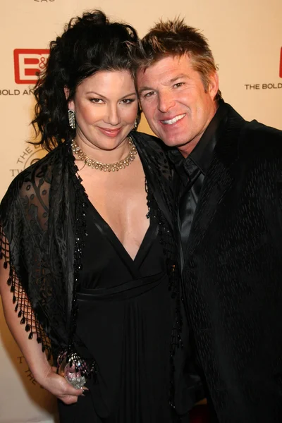 Winsor Harmon and guest — Stock Photo, Image