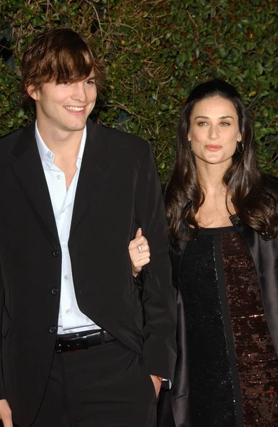 Ashton kutcher και demi moore — Φωτογραφία Αρχείου