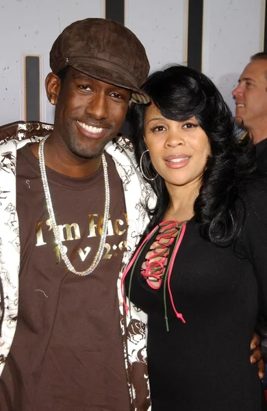 Shawn stockman och fru sharonda — Stockfoto