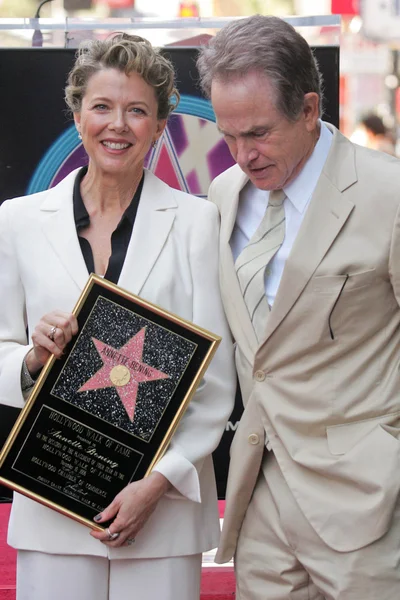 Annette Beningová, warren beatty — Stock fotografie