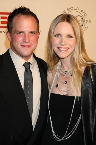 Lauralee bell och make scott martin — Stockfoto