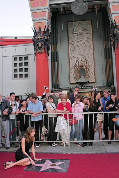 Hollywood Walk of Fame Onorare Hilary Swank — Foto Stock