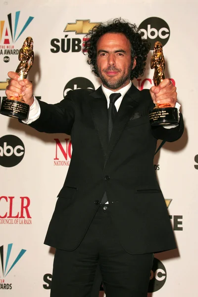 Alejandro gonzalez inarritu w sali prasowej w 2007 r. alma awards. Pasadena obywatelskiej audytorium, pasadena, ca. 06-01-07 — Zdjęcie stockowe