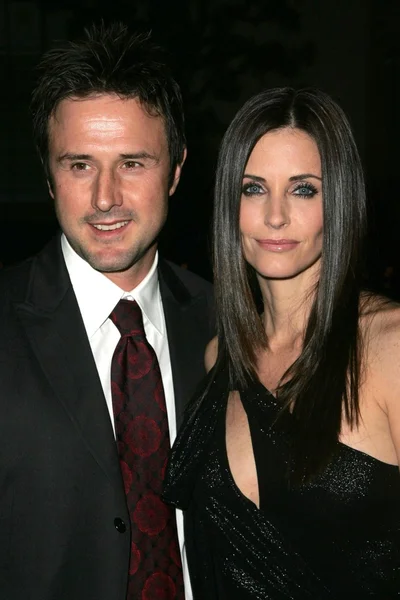 David arquette 和柯特妮考克斯 — 图库照片