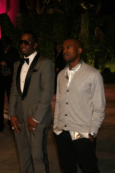 Sean "Diddy" Combs e Kanye West — Fotografia de Stock