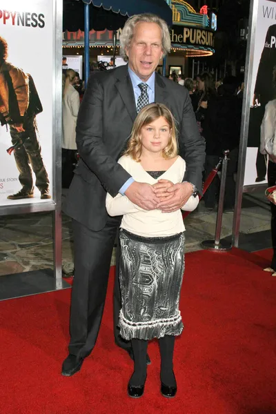 Steve tisch ve kızı — Stok fotoğraf