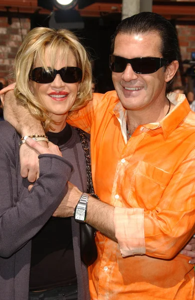 Melanie griffith i antonio banderas — Zdjęcie stockowe