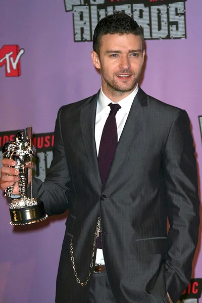 Justin Timberlake in the press room at the 2007 MTV Video Music Awards. The Palms Hotel And Casino, Las Vegas, NV. 09-09-07 — Stockfoto