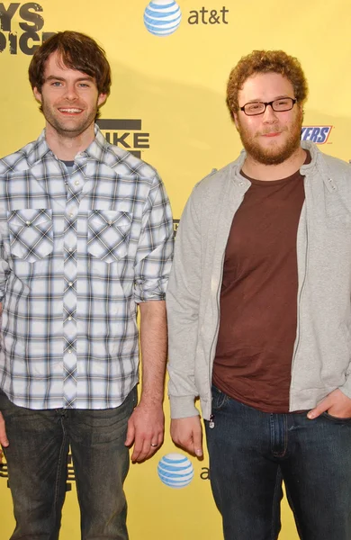 Bill Hader, Seth Rogan — Zdjęcie stockowe