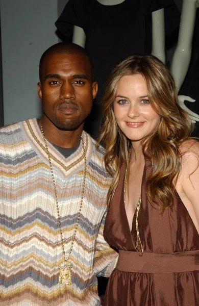 Kordable west und alicia silverstone — Stockfoto