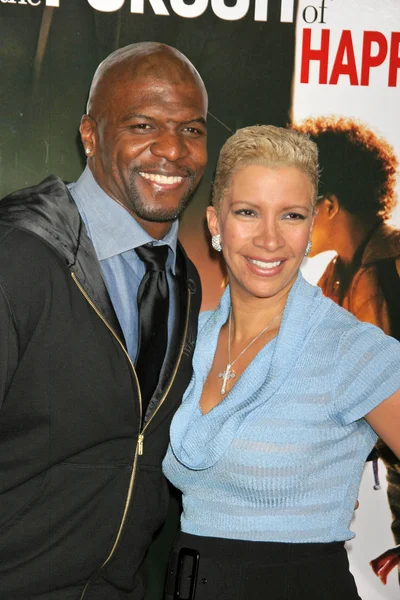 Terry Crews e esposa Rebecca — Fotografia de Stock