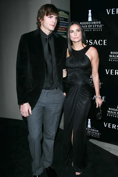 Ashton Kutcher e Demi Moore — Fotografia de Stock