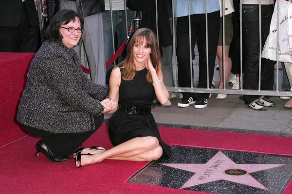 Hollywood Walk of Fame Hilary Swank tiszteletére — Stock Fotó
