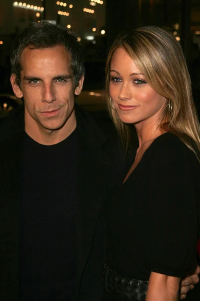 Ben Stiller e sua esposa Christine Taylor — Fotografia de Stock