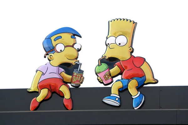 "Simpsonowie "Kwik-E-Mart otwiera się w Burbank — Zdjęcie stockowe