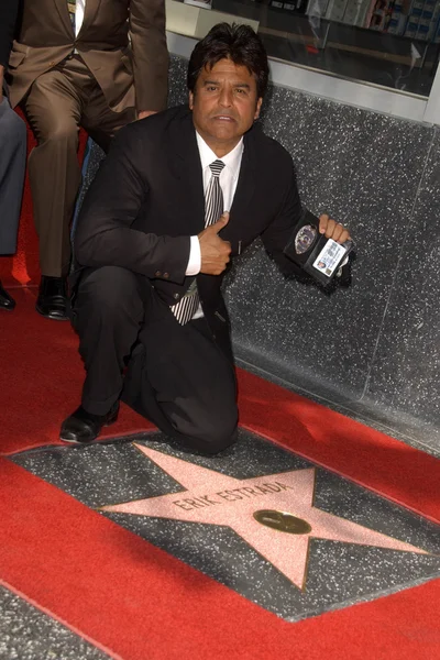 Erik Estrada Hollywood Walk of Fame Cerimonia — Foto Stock