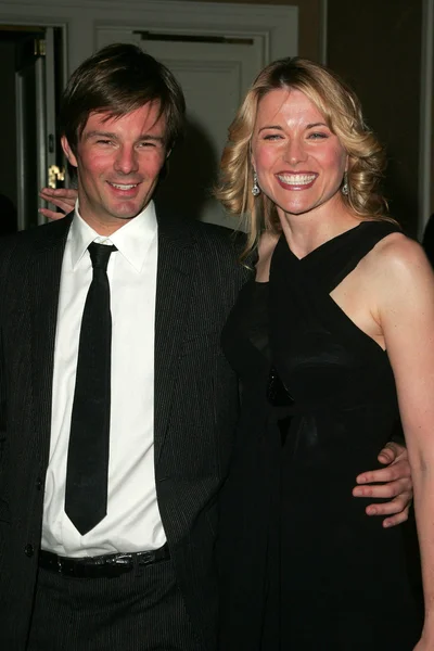 Coley Laffoon and Lucy Lawless — Stock Photo, Image