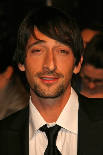 Adrien brody op de 2007 ijdelheid eerlijke oscar partij. Mortons, west hollywood, ca. 02-25-07 — Stockfoto