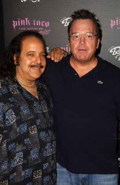 Ron Jeremy og Tom Arnold – stockfoto