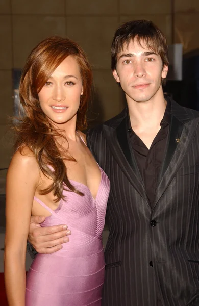 Maggie Q and Justin Long — Stock Photo, Image