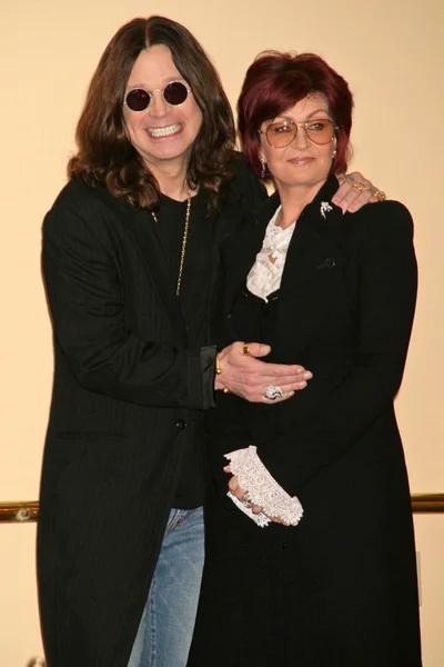 Ozzy osbourne ve sharon Osbourne'un — Stok fotoğraf