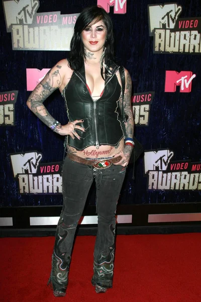 Kat Von D arriva agli MTV Video Music Awards 2007. The Palms Hotel And Casino, Las Vegas, NV. 09-09-07 — Foto Stock