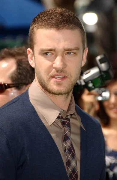 Justin Timberlake bij de première van "Shrek the Third" in Los Angeles. Mann Village Theatre, Westwood, ca. 05-06-07 — Stockfoto