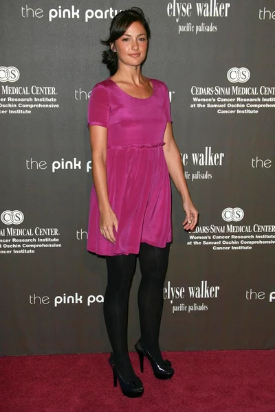 Minka Kelly at the 3rd Annual Pink Party benefiting Cedars-Sinai Women's Cancer Research Institute. Viceroy Hotel, Santa Monica, CA. 09-08-07 — Stok fotoğraf