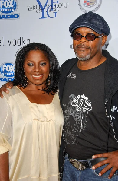 Latanya richardson ve samuel l jackson — Stok fotoğraf