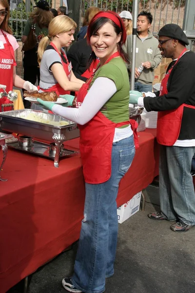 La Comida de Acción de Gracias de la Misión de Los Ángeles para Desamparados —  Fotos de Stock