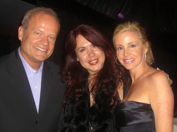 Kelsey grammer met fileena bahris en camille grammer op de 2007 golden globe awards. Beverly hilton hotel, beverly hills, ca. 01-15-07 — Stockfoto