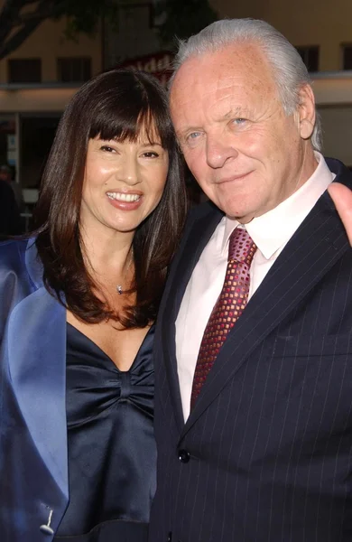 Stella Arroyave and Anthony Hopkins — Stock Photo, Image