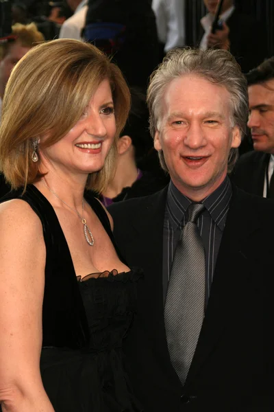 Arianna Huffington, Bill Maher — Zdjęcie stockowe