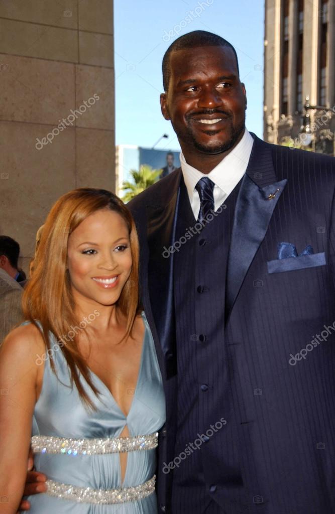 Shaquille O 'Neal e sua esposa Shaunie — Fotografia de Stock Editorial