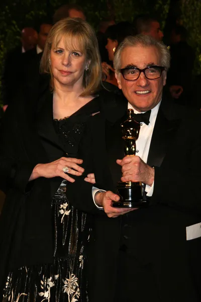 Helen morris und martin scorsese — Stockfoto