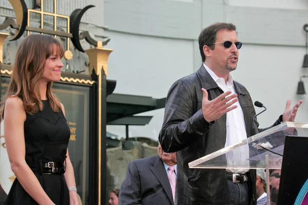 Hollywood Walk of Fame Honrando Hilary Swank — Fotografia de Stock