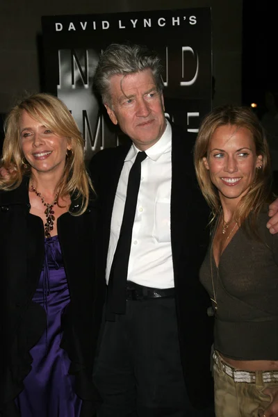 Rosanna Arquette with David Lynch and Sheryl Crow — Stock Photo, Image