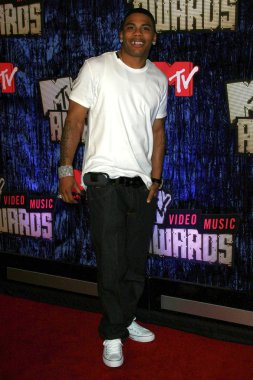 2007 Mtv Video Müzik Ödülleri'nde gelen Nelly. Palms Hotel And Casino, Las Vegas, Nv. 09-09-07
