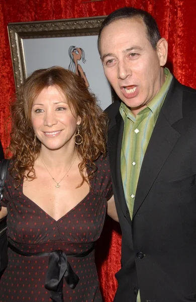 Cheri oteri och paul reubens — Stockfoto